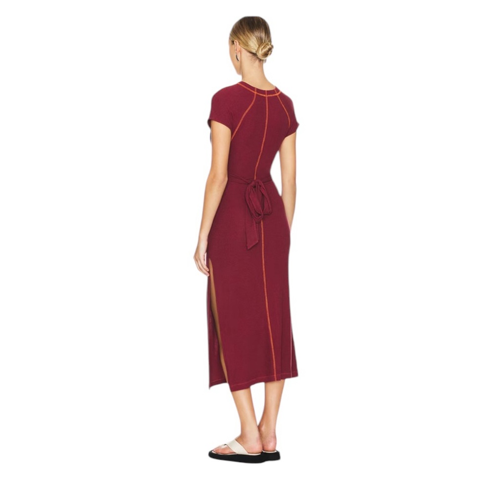 NWT Free People Sunni Tie Back Maxi Dress IN WILD GINGER Medium - Picture 5 of 9